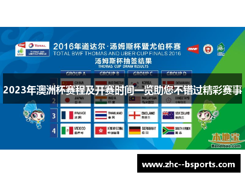 2023年澳洲杯赛程及开赛时间一览助您不错过精彩赛事 2023年澳洲杯赛程及开赛时间一览助您不错过精彩赛事